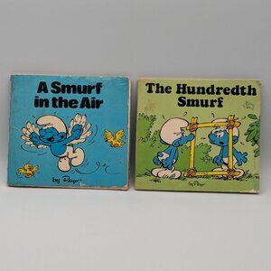 Smurf Mini Storybooks - Peyo - "A Smurf in the Air" & "The Hundredth Smurf" 1980